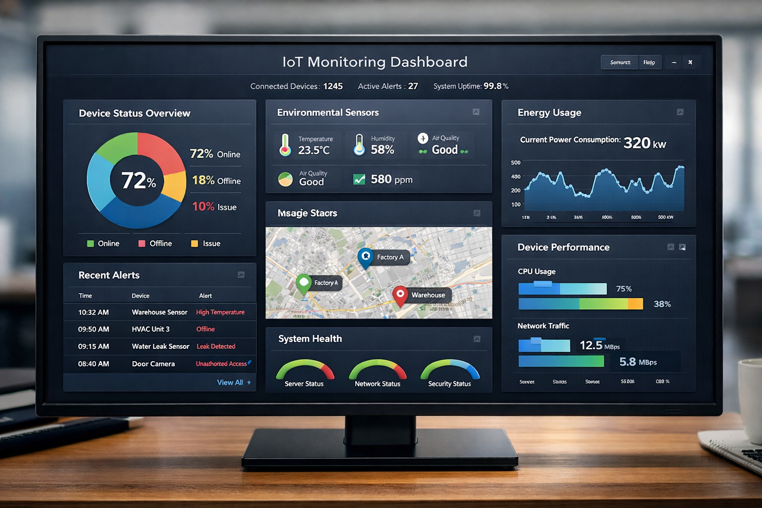 IoT dashboard